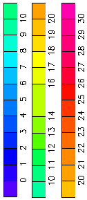 Sea Surface Temperature Color scale